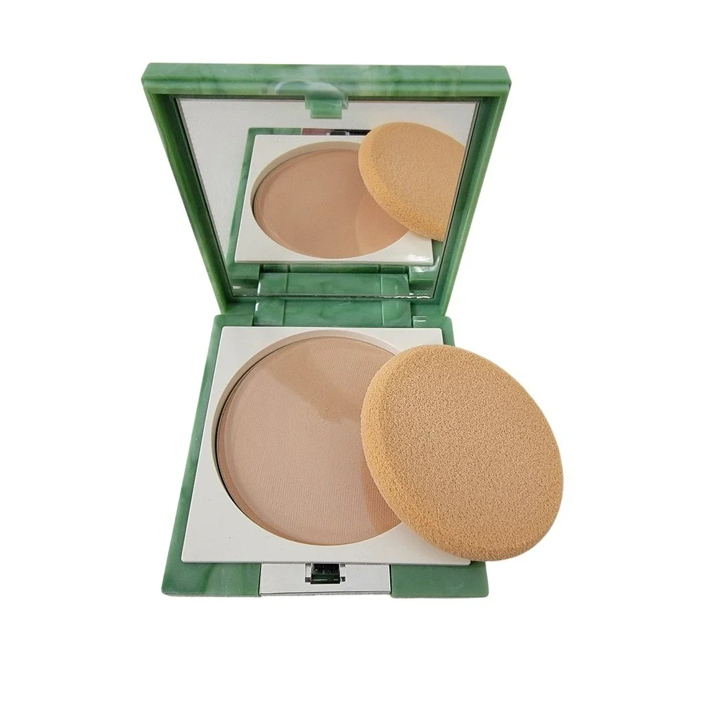 Clinique Soft Finish Pressed‎ Powder Soft Vanilla Green Marble Mirror Compact